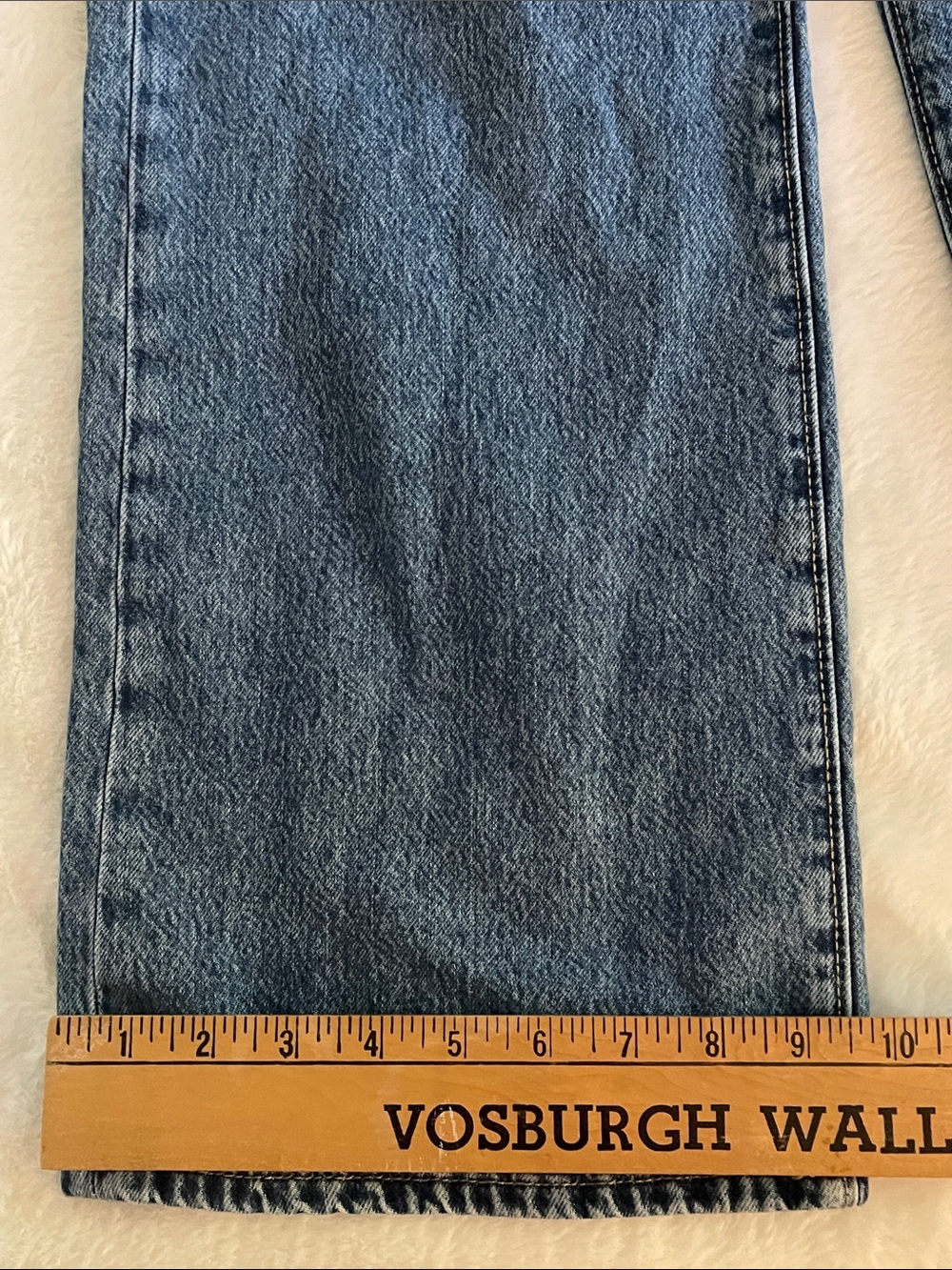 Old Navy Girls Blue Relaxed Wide-Leg Jeans with Star Accents SZ 10 - Picture 4 of 8